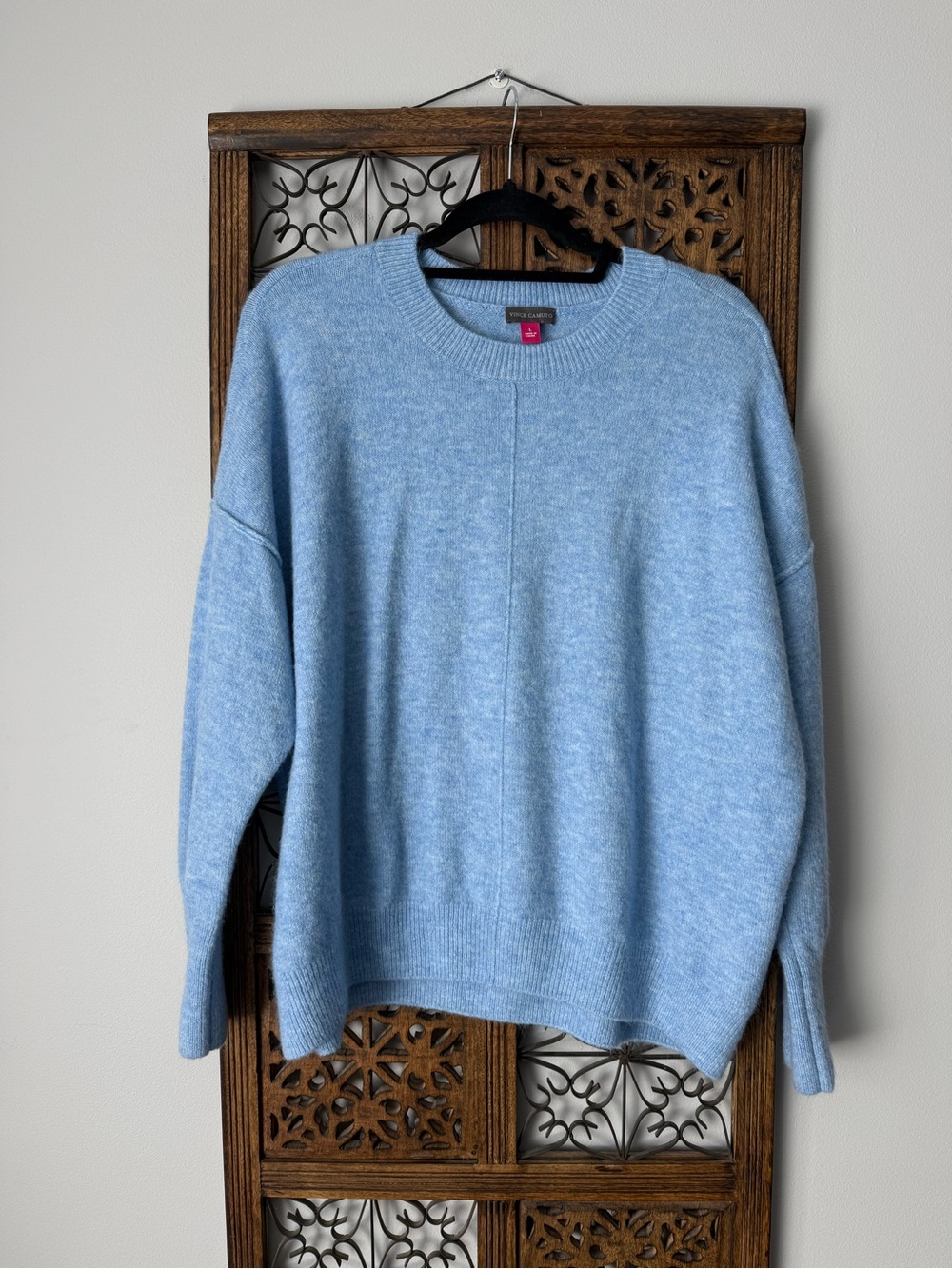 Vince Camuto Pale Blue Crewneck Sweater
